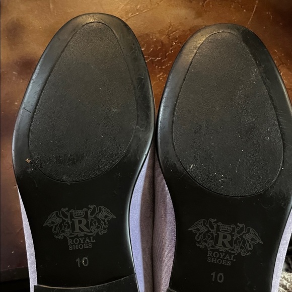 Lavender Loafers with Gold Buckle - Picture 6 of 10